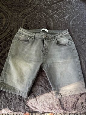Legend London Gray Denim Shorts